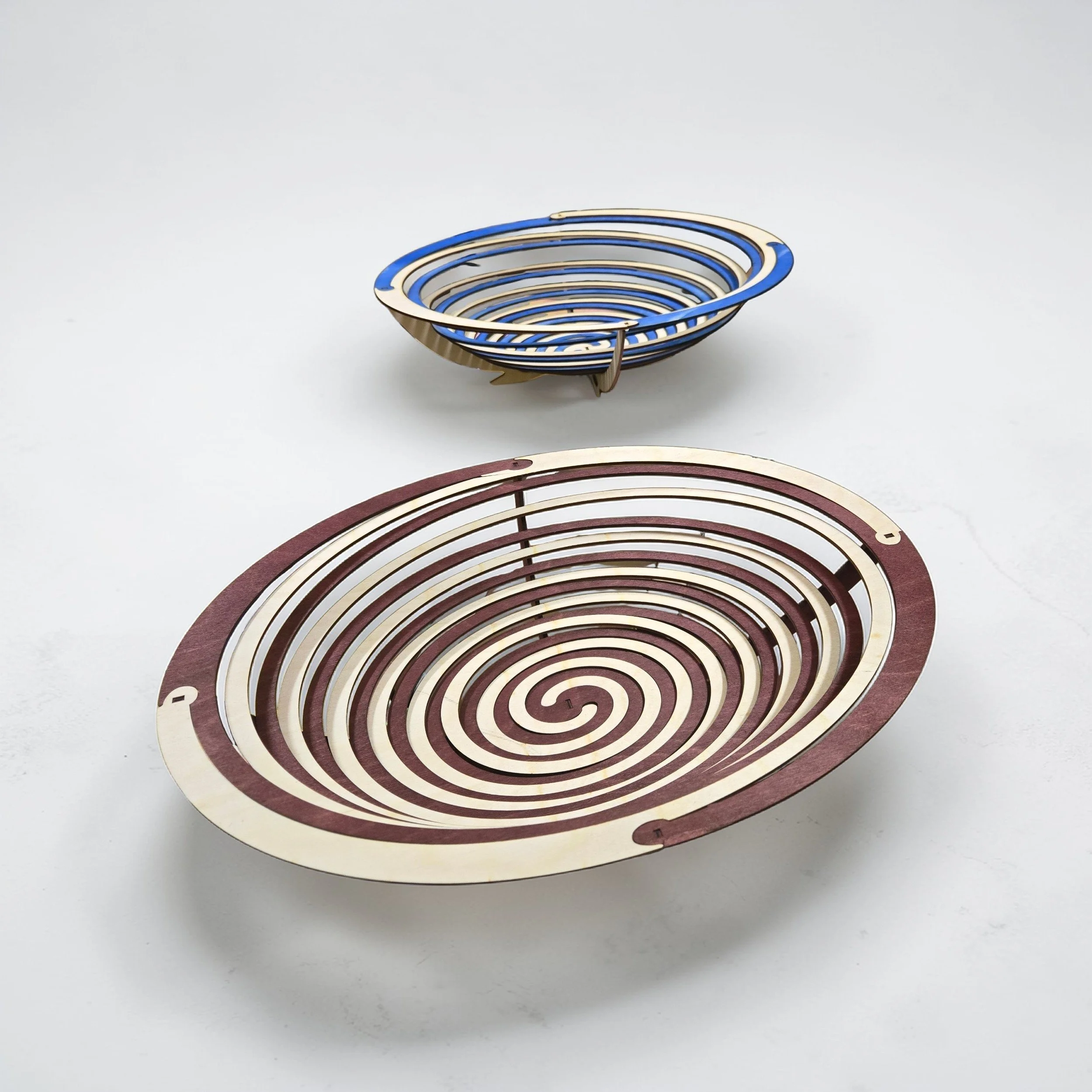 Large Oval 2-tone vortex basket