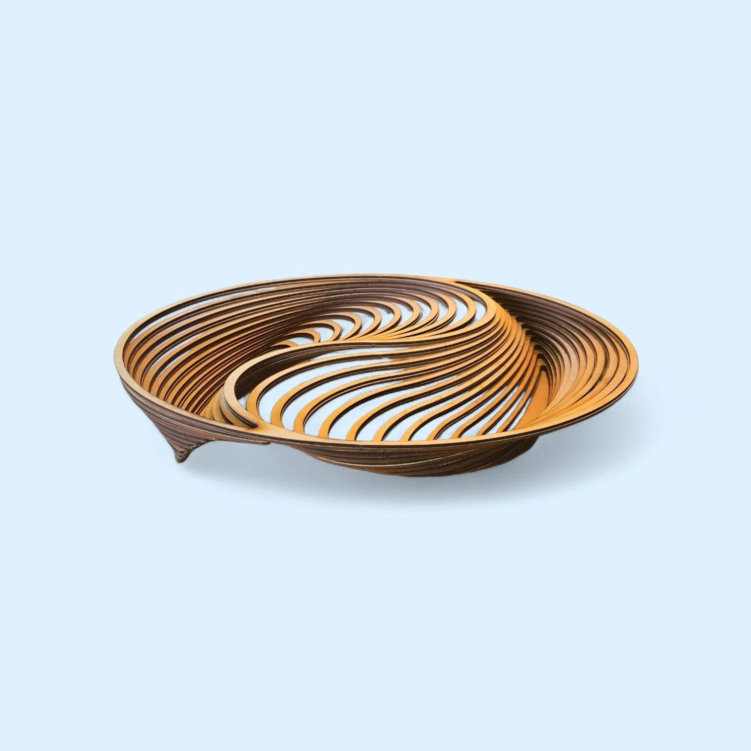 large ying yang basket