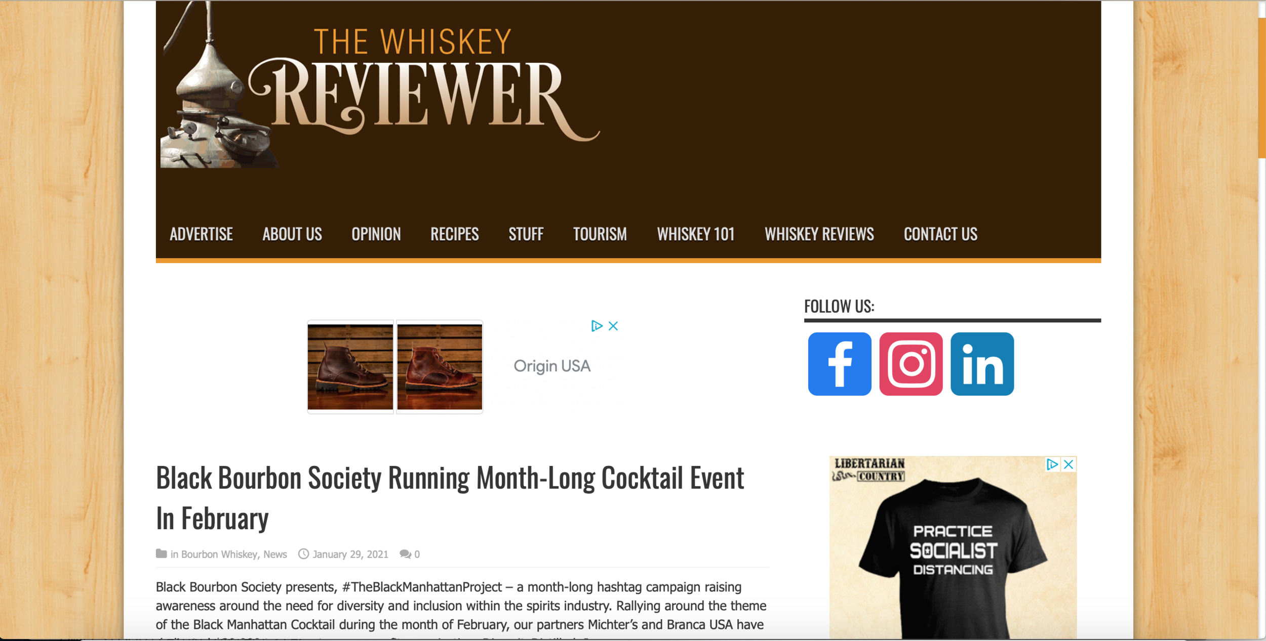 BLACK BOURBON SOCIETY FEATURED IN THE WHISKEY REVIEWER!