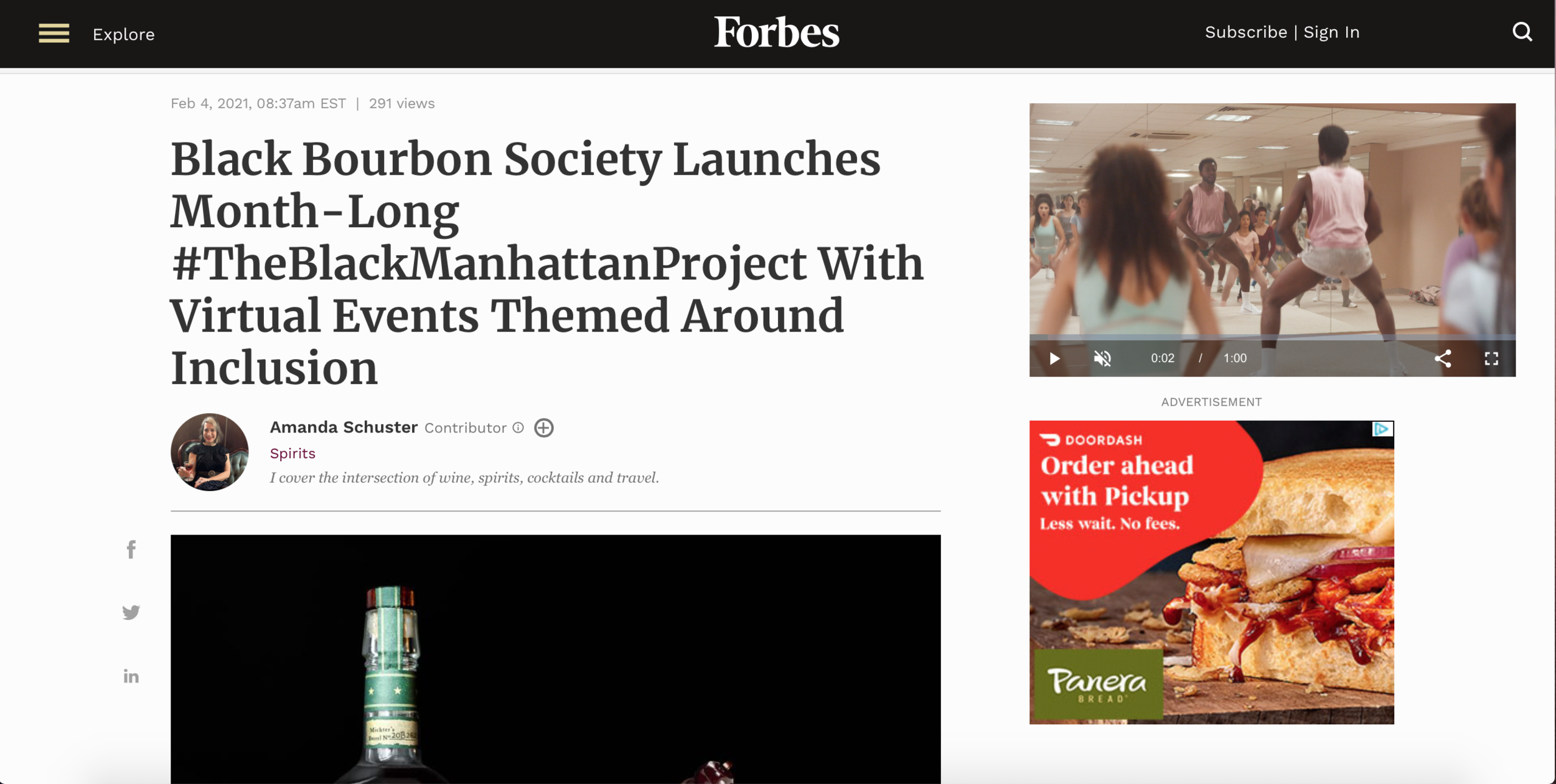 BLACK BOURBON SOCIETY FEATURED IN FORBES!