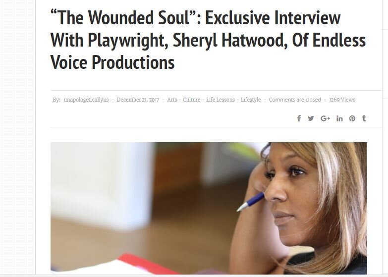 Sheryl Hatwood + ENDLESS VOICE PRODUCTIONS FEATURED ON UNAPOLOGETICALLY US