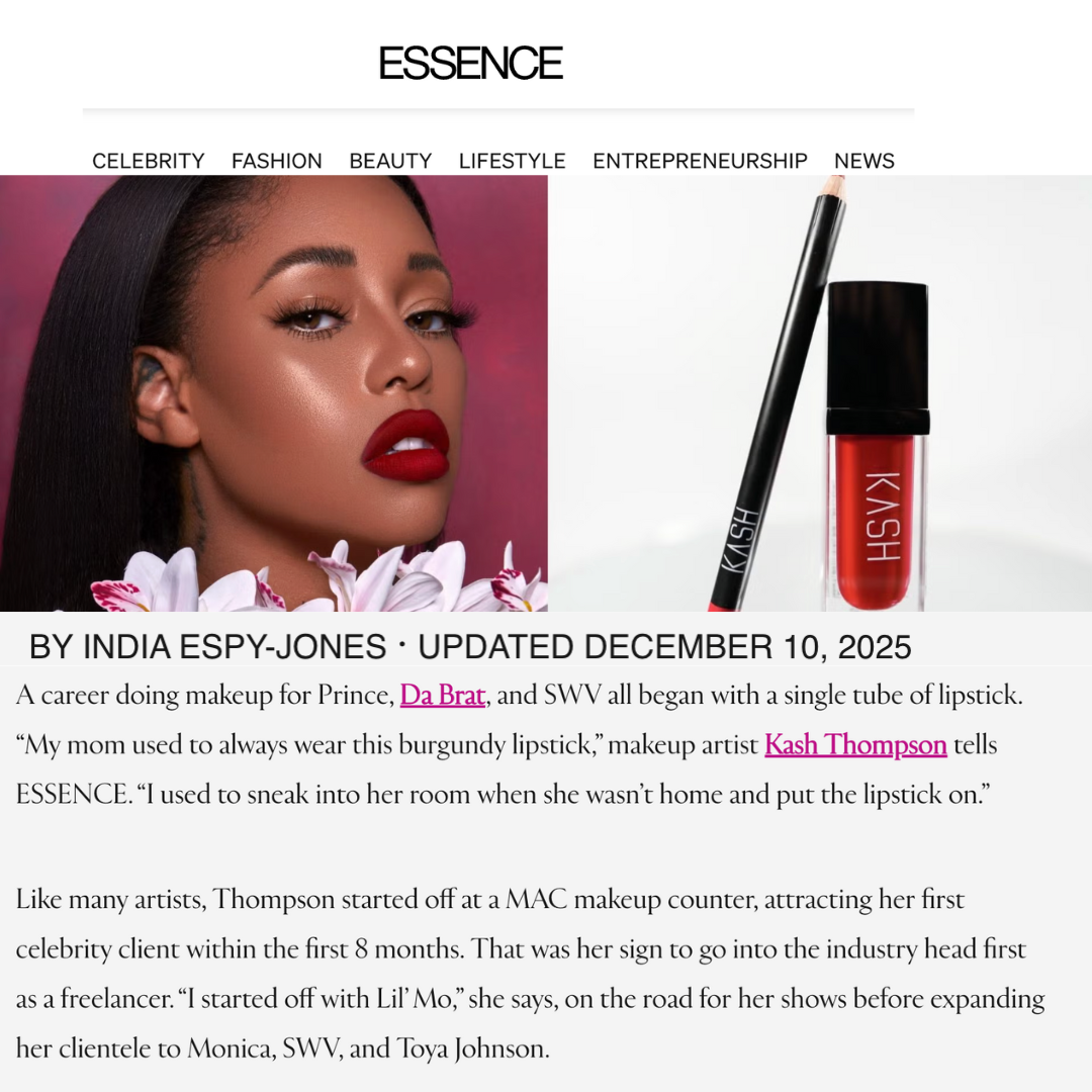 KASH BRAND COSMETICS  FEATURED IN ESSENCE.COM