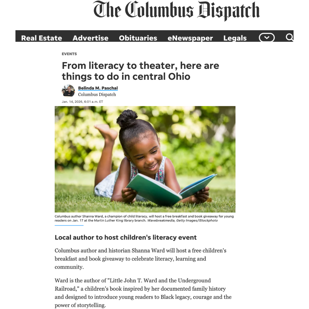 SHANNA WARD FEATURED IN THE COLUMBUS DISPATCH