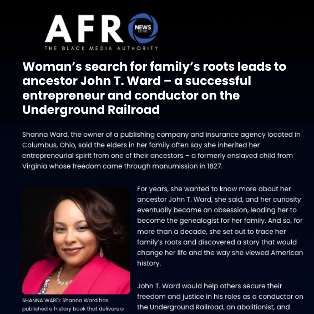 SHANNA WARD FEATURED ON THE AFRO.COM