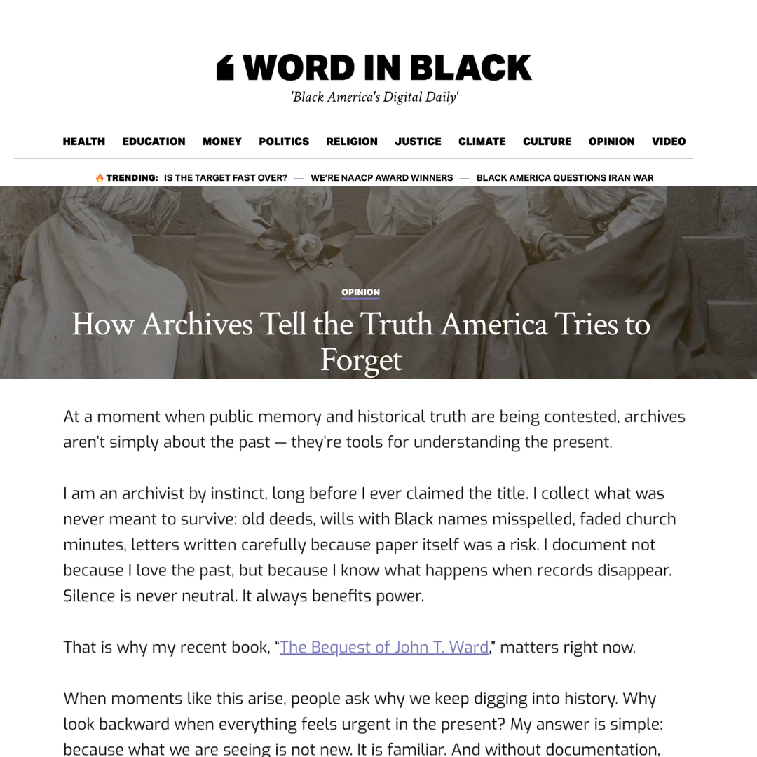 SHANNA WARD FEATURED IN WORD IN BLACK