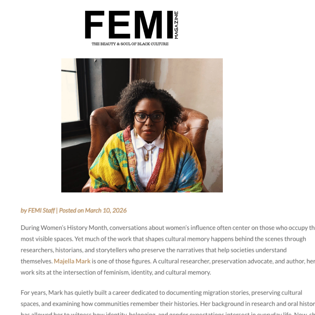 MAJELLA MARK FEATURED IN FEMI MAGAZINE