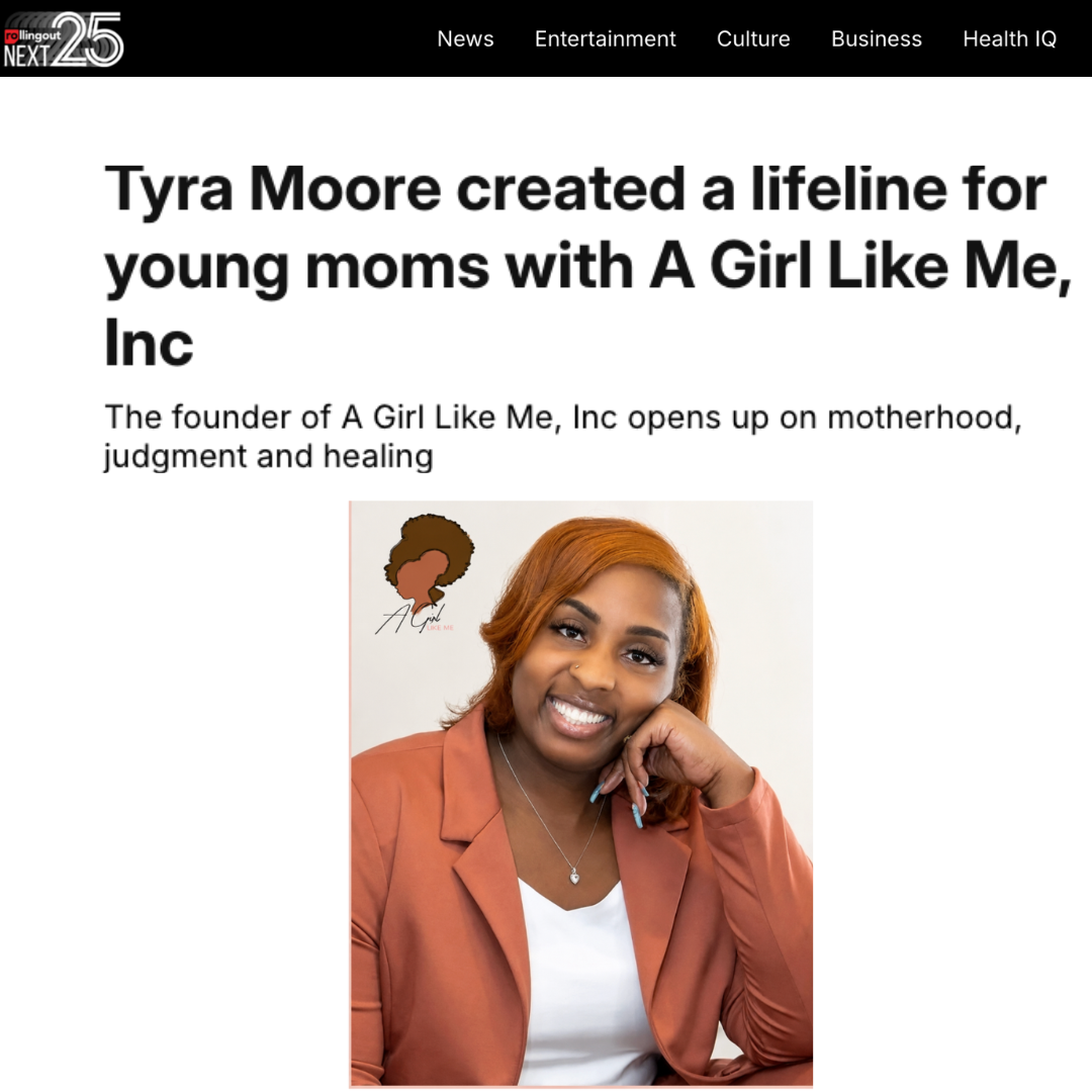 TYRA MOORE FEATURED IN ROLLING OUT