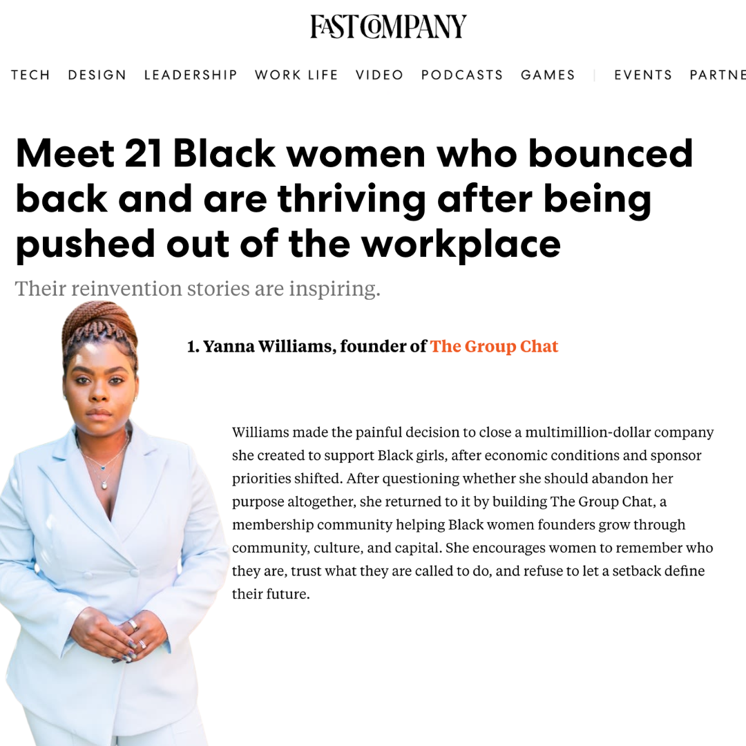 YANNA WILLIAMS FEATURED IN FAST COMPANY