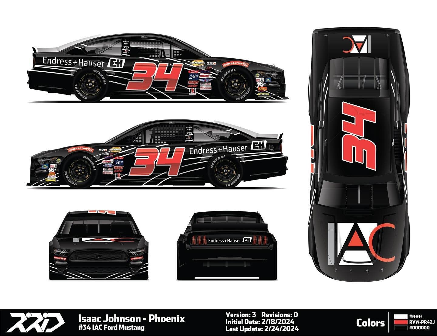 Very excited to announce I will be back in the Instrumentation And Controls, LLC (IAC) / @endresshauser_people #34 Ford for Van Alst Motorsports at @phoenixraceway next weekend in the ARCA Menards Series! Truly grateful for the opportunity to get bac