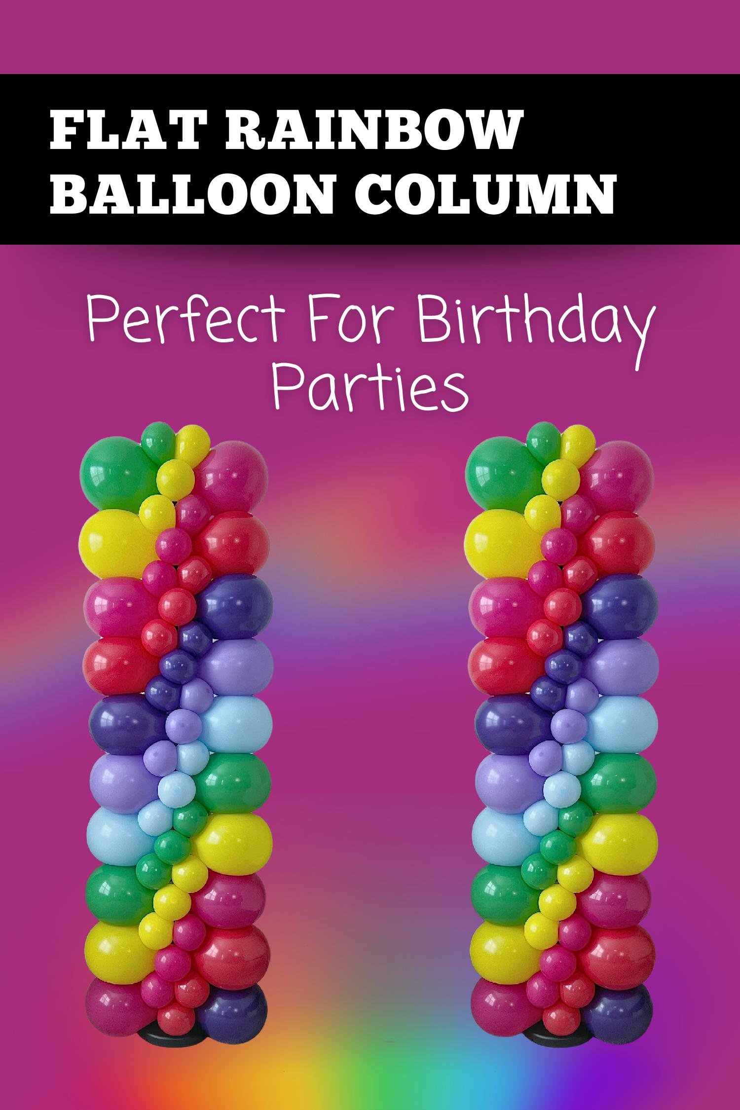 Rainbow Balloon Column DIY Guide