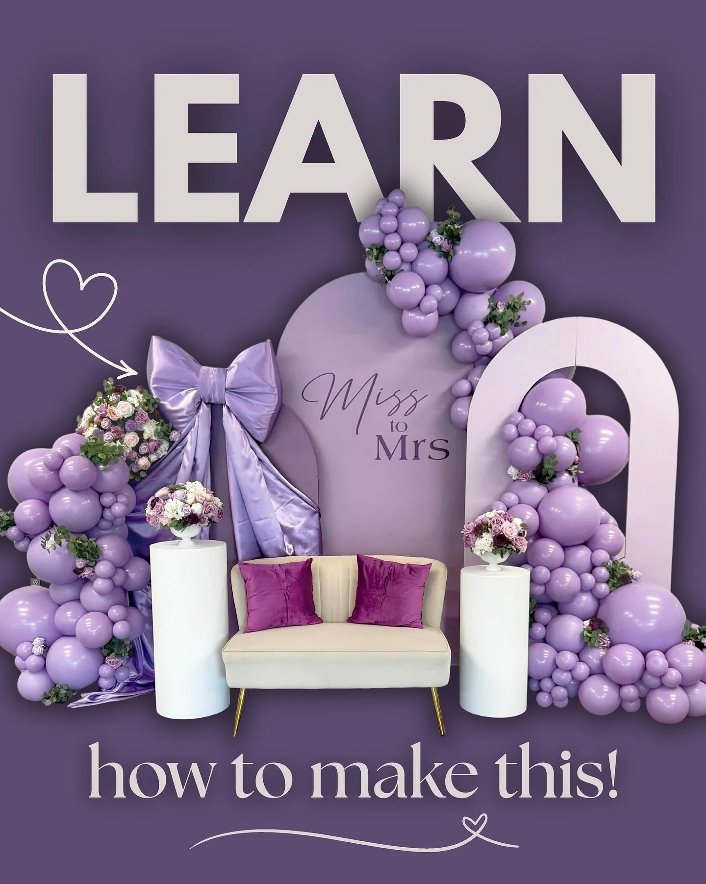 Did I hear you were struggling with your balloon backdrops? 🙋🏽&zwj;♀️

I&rsquo;ll teach you how to create a backdrop like this, step-by-step! 

👉🏽 Learn how to create a BIG BOW

👉🏽 Learn how to create a beautiful shape

👉🏽 Learn how to add fl