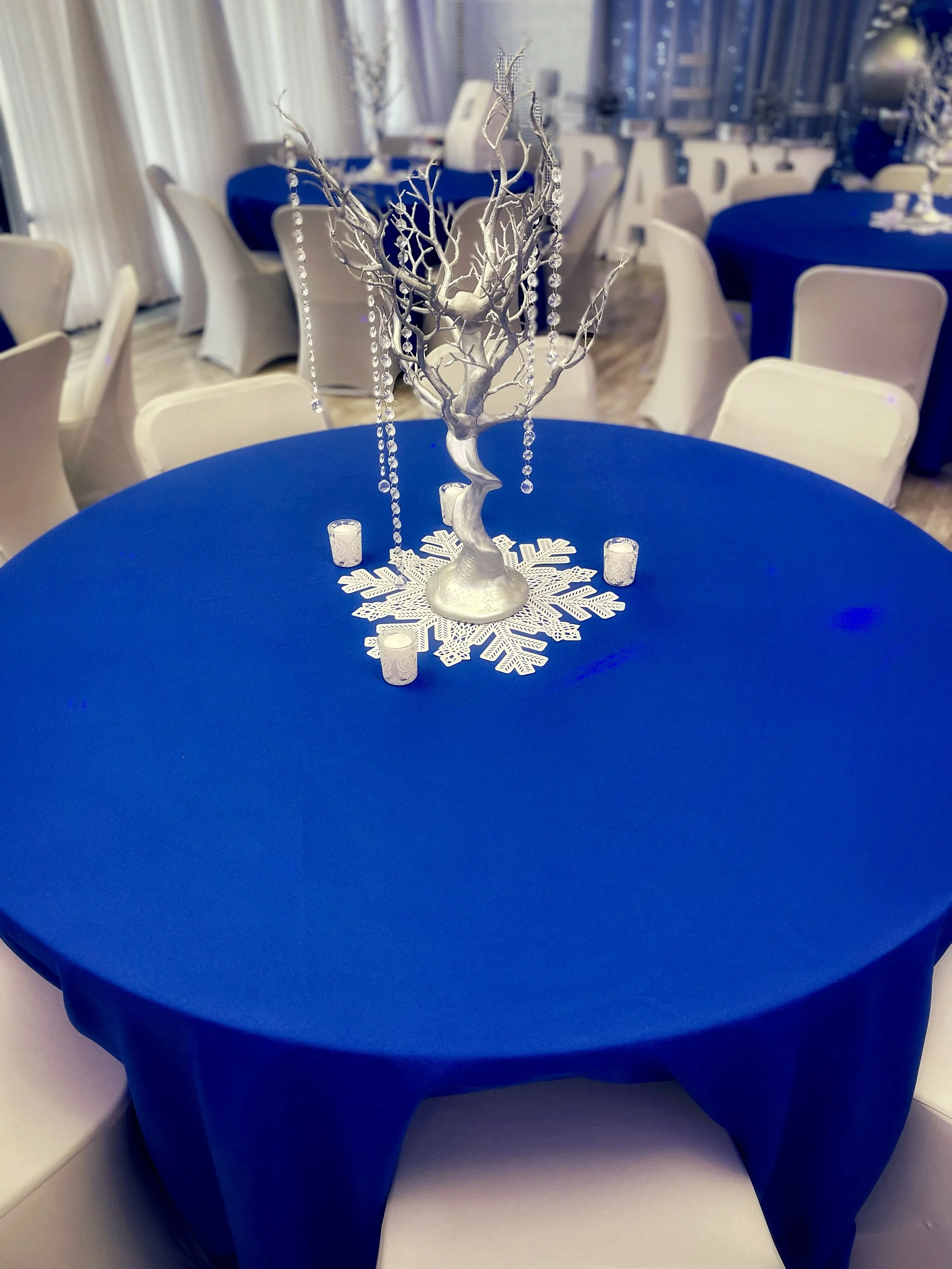 Silver/Grey Spandex Chair Covers (Pickup ONLY)