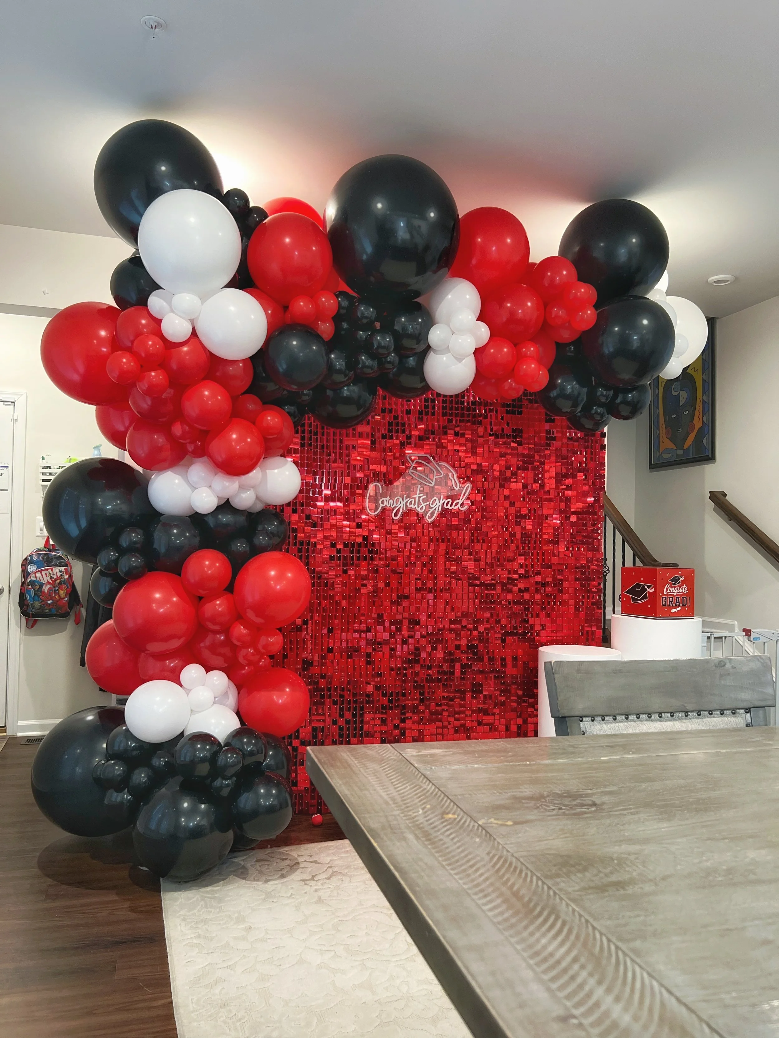 Red Shimmer Wall Backdrop (Pickup ONLY)