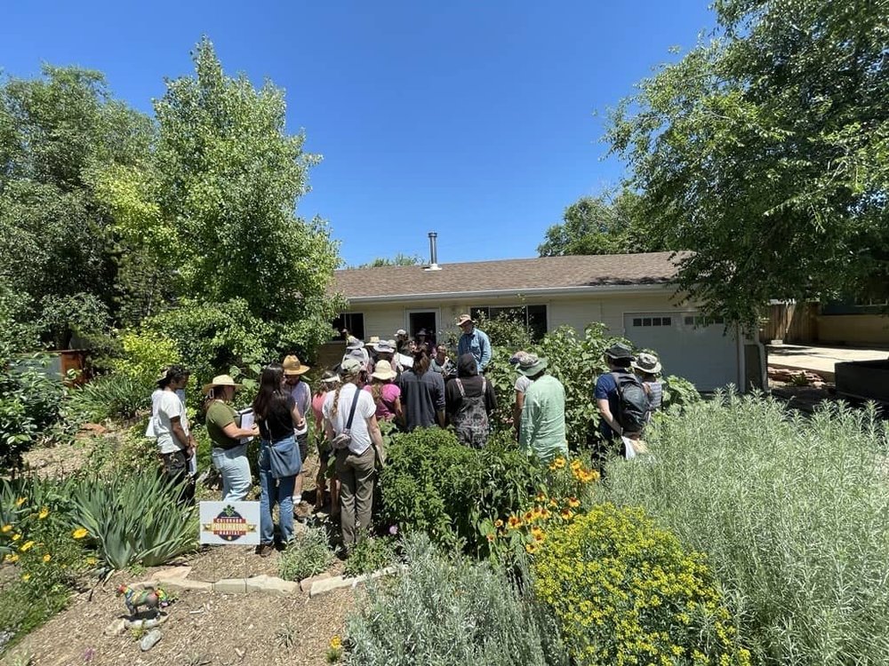   Brad Lancaster (Author, Rainwater Planting Pioneer) leading a hands-on site assessment exercise.  