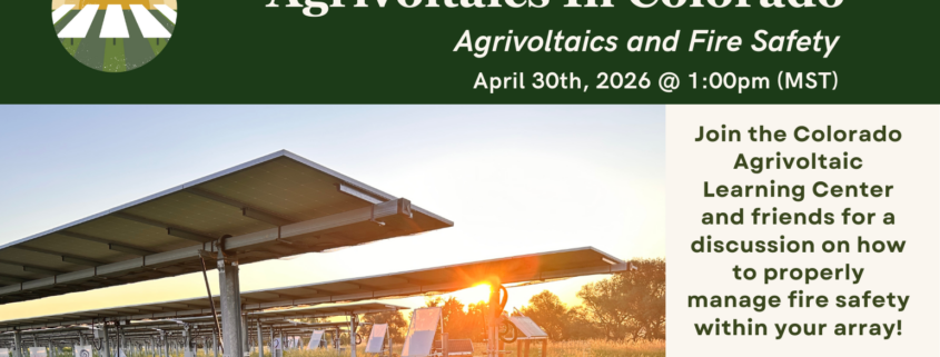 Agrivoltaics Webinar: Fire Safety Within Your Panels