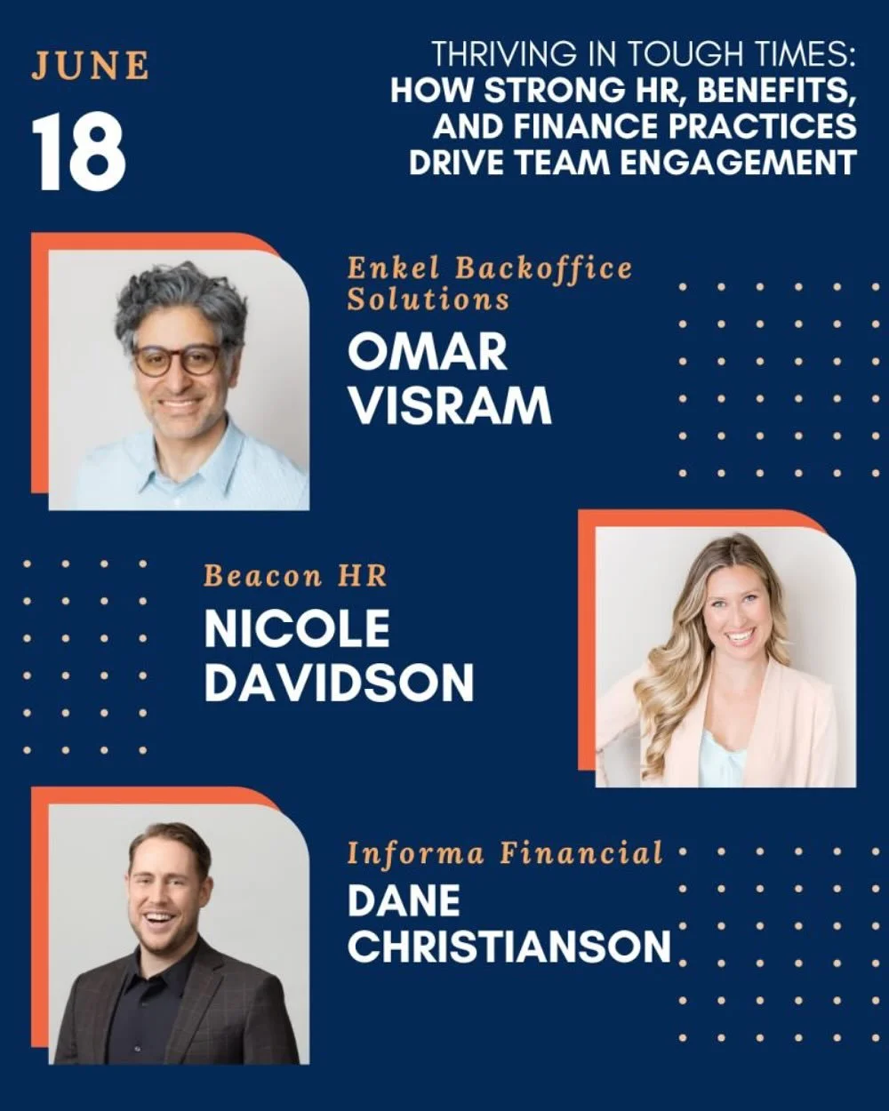 In a few weeks, join Nicole, Omar, and Dane as they share a modern, strategic approach to building a resilient and people-first organization. 

You&rsquo;ll learn how to:

✔️Use financial data to create transparency and trust across your team, turnin