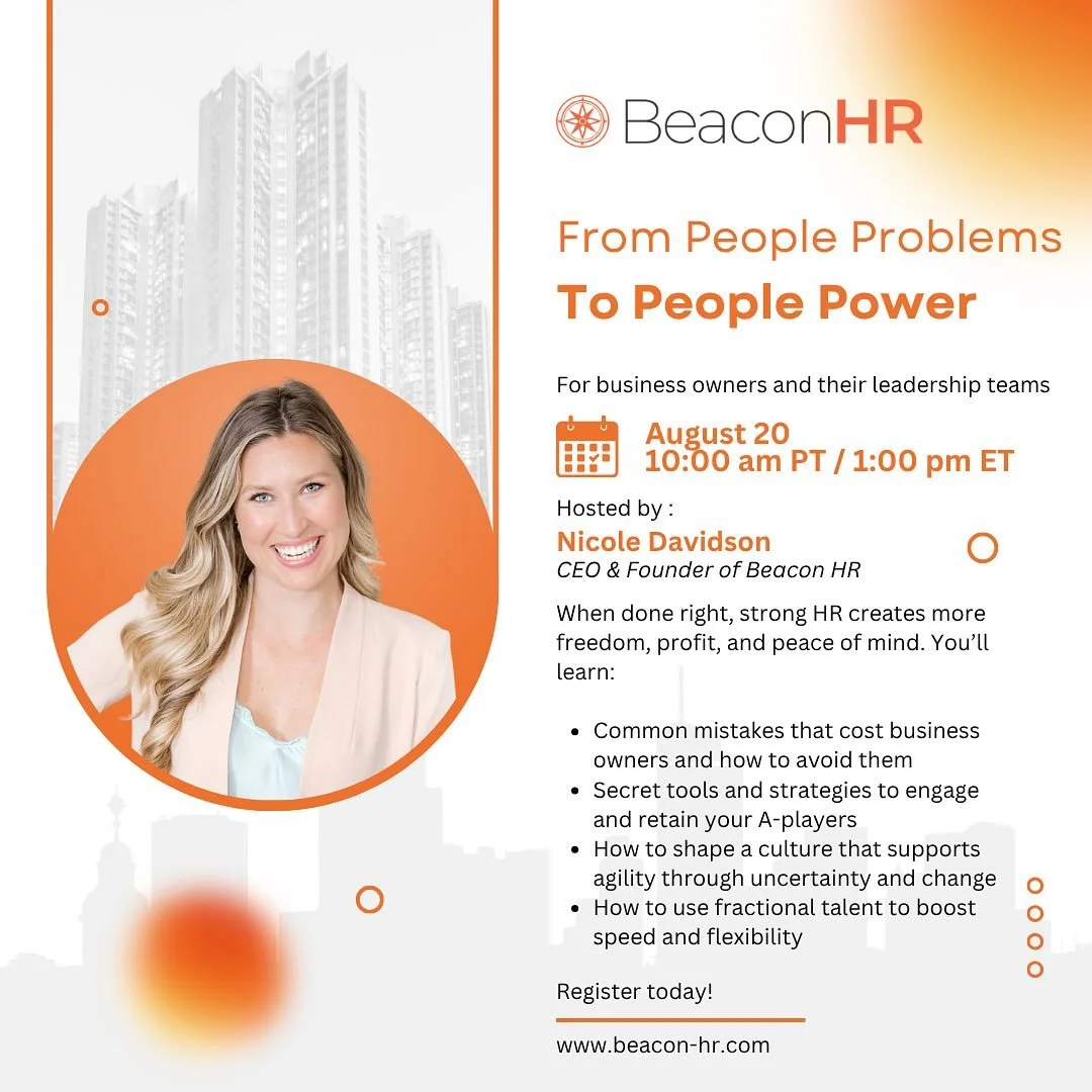 Nicole&rsquo;s been having way too much fun on two things this year 1) creating branded images in Canva and 2) hosting value-packed webinars for leaders! 

You&rsquo;re invited to join her on August 20th. More details and registration here:
https://s