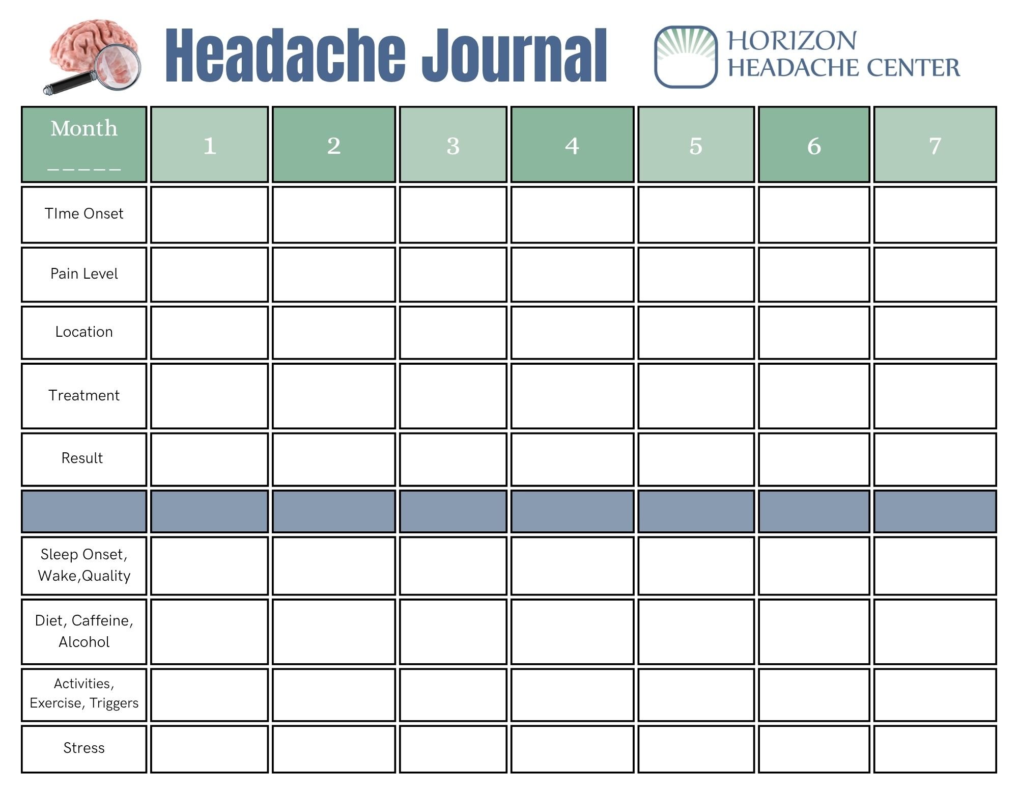 Headache Journal
