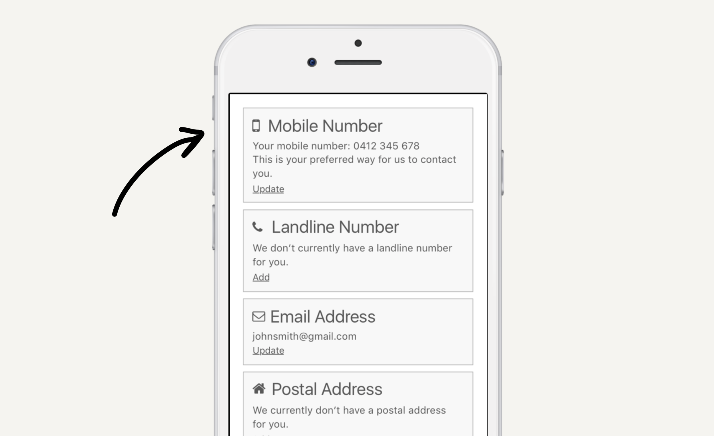 A screenshot of some iconography in the app.