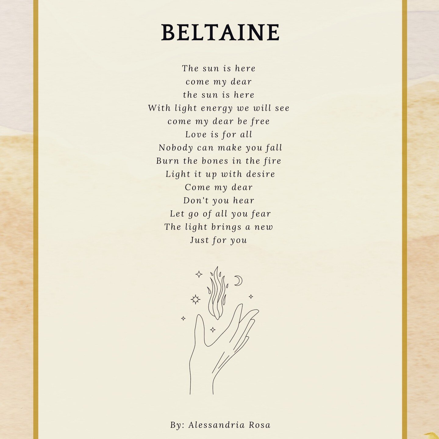 🌺 Happy Beltaine! 🌺

I'm excited to share with you a poem that came through me during this magical time of year. Beltaine marks the midpoint between the spring equinox and the summer solstice, when the sun's light and warmth are at their peak.

May