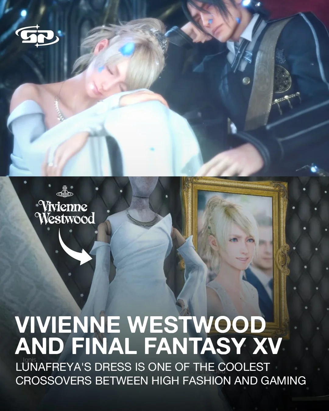 The iconic Vivienne Westwood dress in final fantasy 15