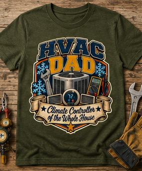 HVAC Dad Men’s T-Shirt – Climate Controller Funny HVAC Dad Shirt