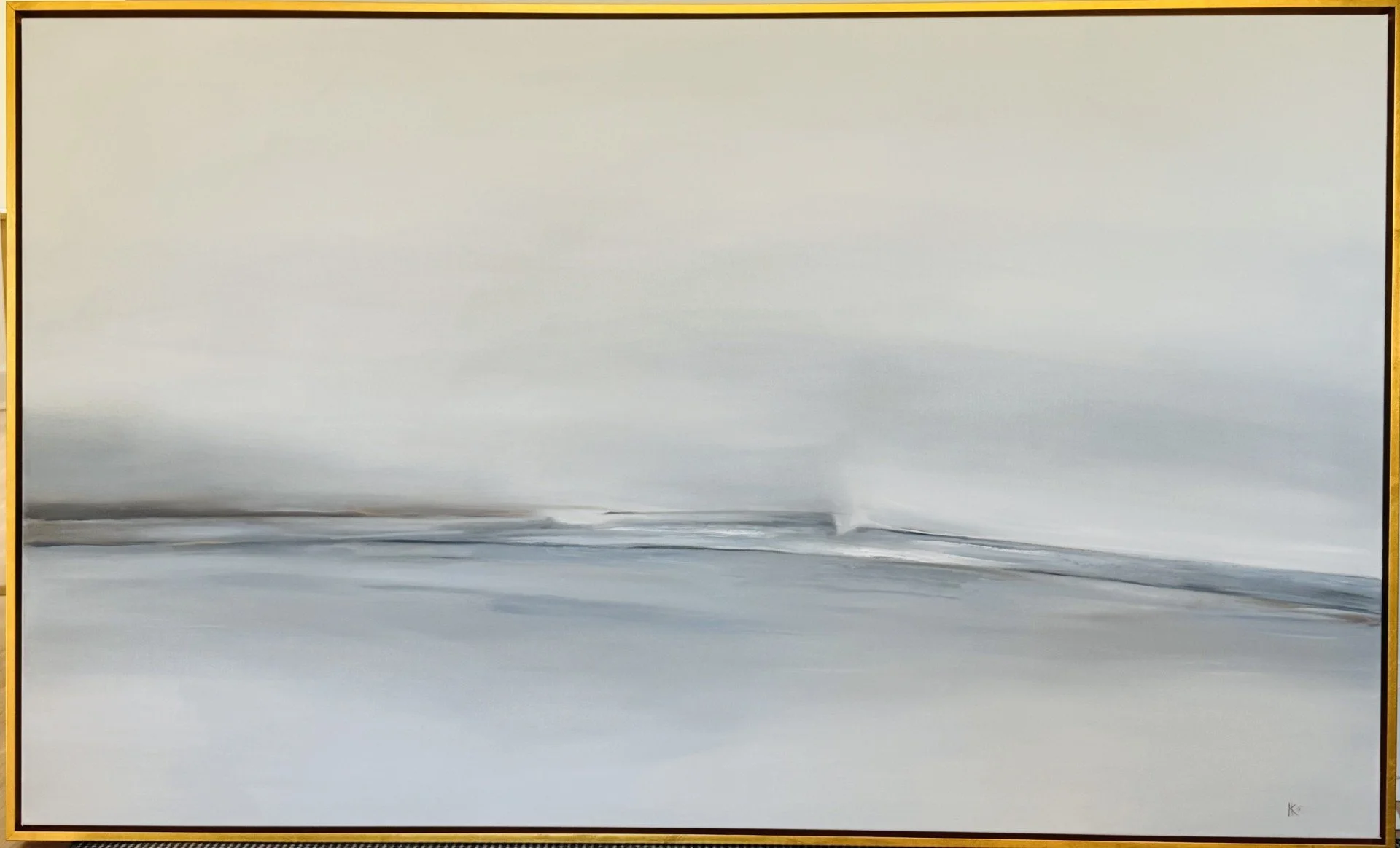 Custom Seascape, 36"x 60," oil on canvas, 2025