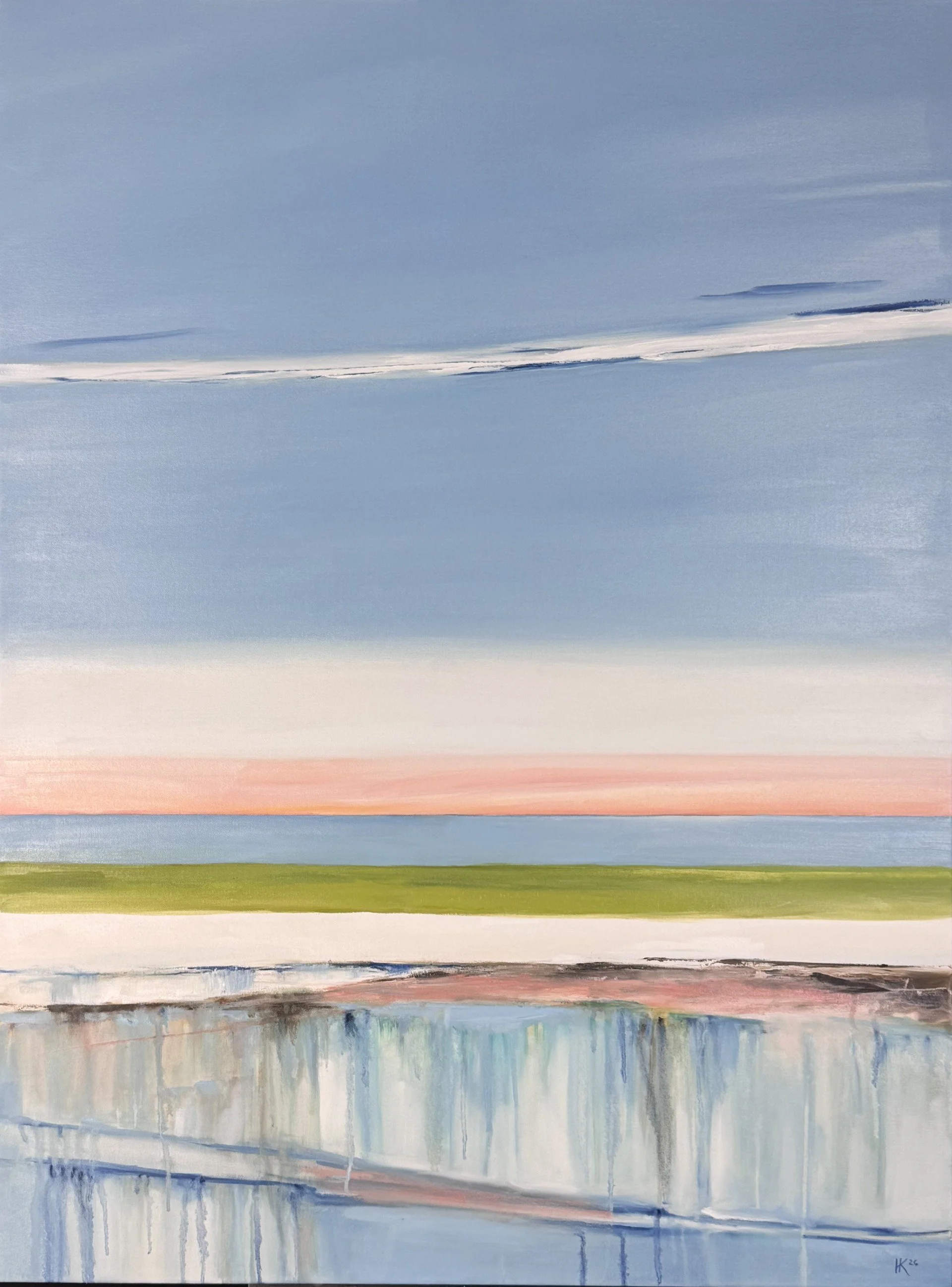 Pastel Scape, 36"x 48," oil on canvas, 2026-SOLD