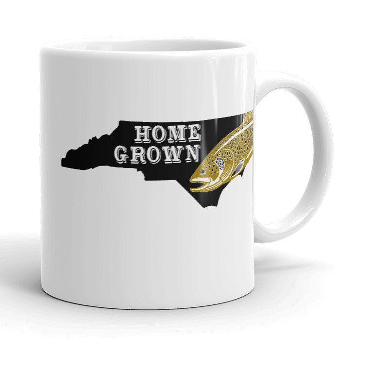 North Carolina Fly Fishing Coffee Mug — Fish Face Goods