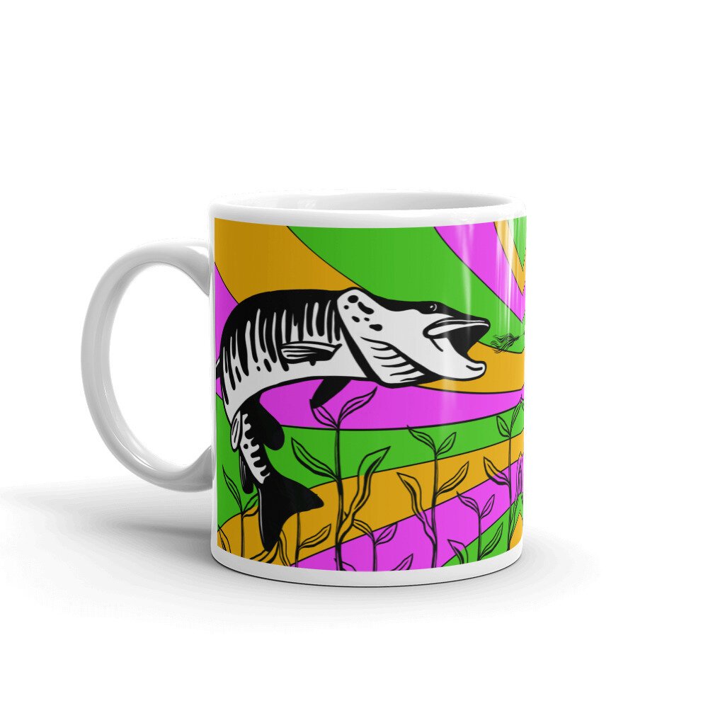 Muskie Man Ceramic Coffee Mug — Fish Face Goods