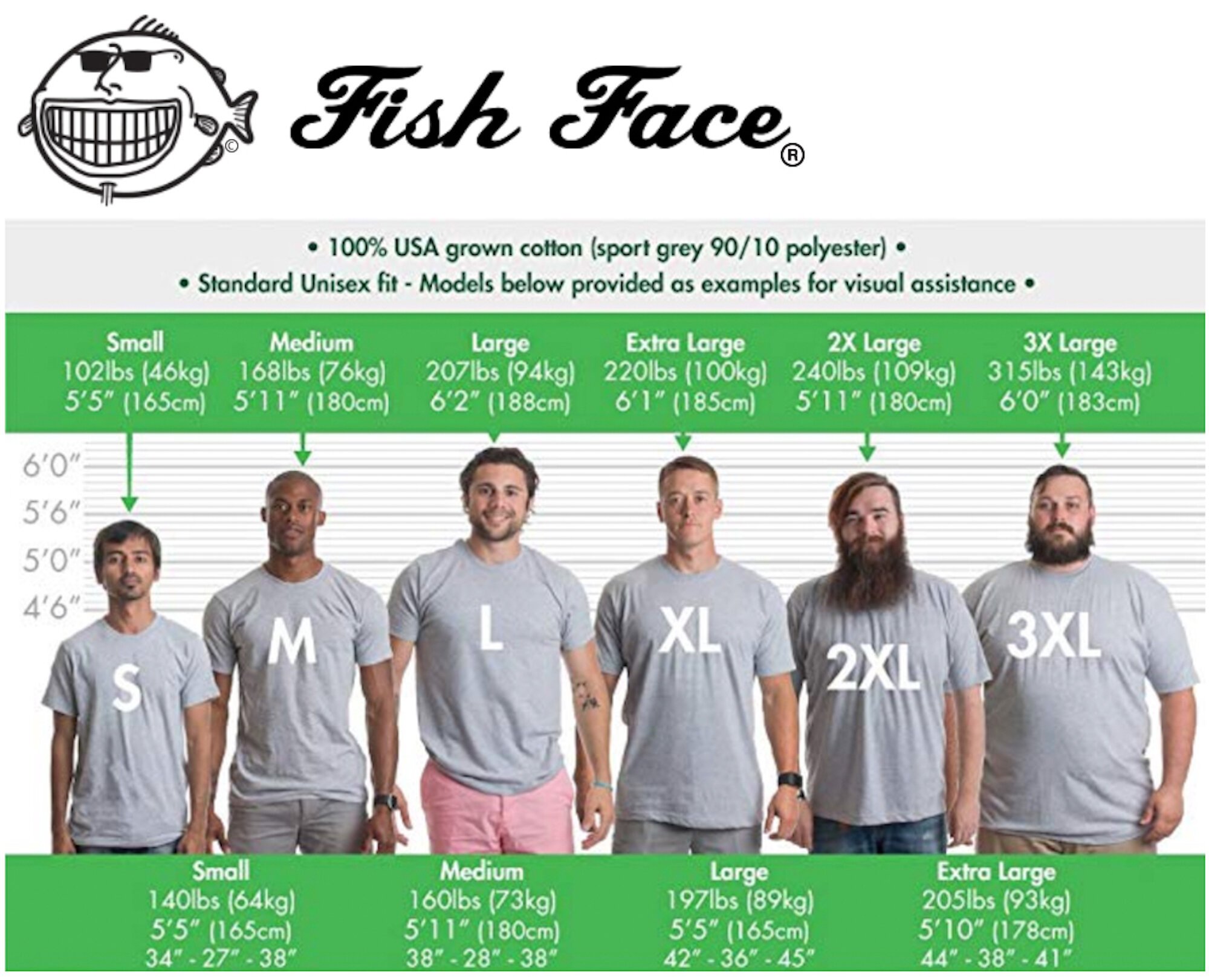 Perfect State for Fishing fl | Florida Fishing Shirt | Fish Face |Large