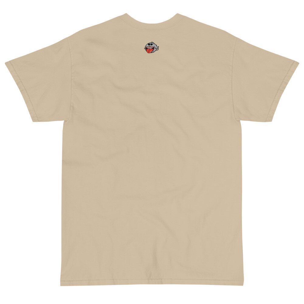 Those Who Wade for Trout Fly Fishing Shirt | Fish Face |XLarge|Sand