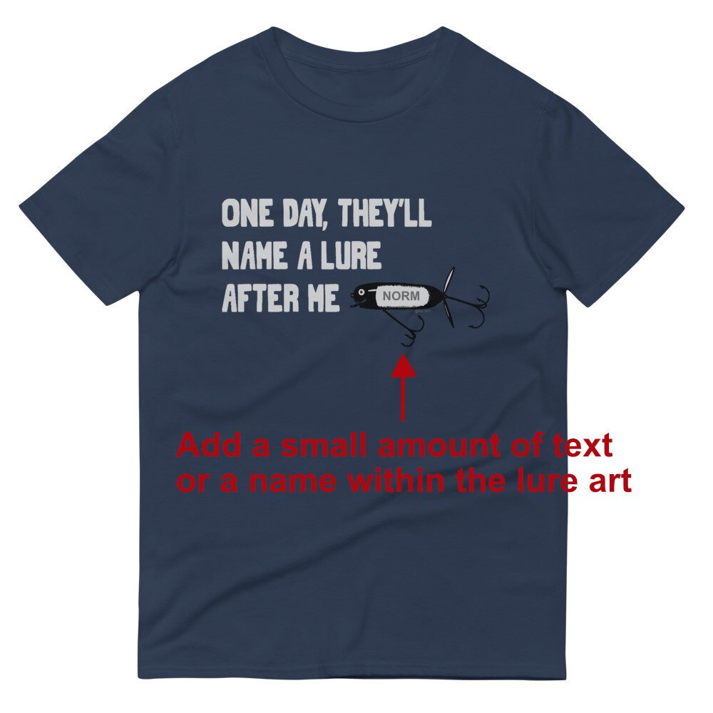 Personalized One Day Lure Shirt — Fish Face Goods