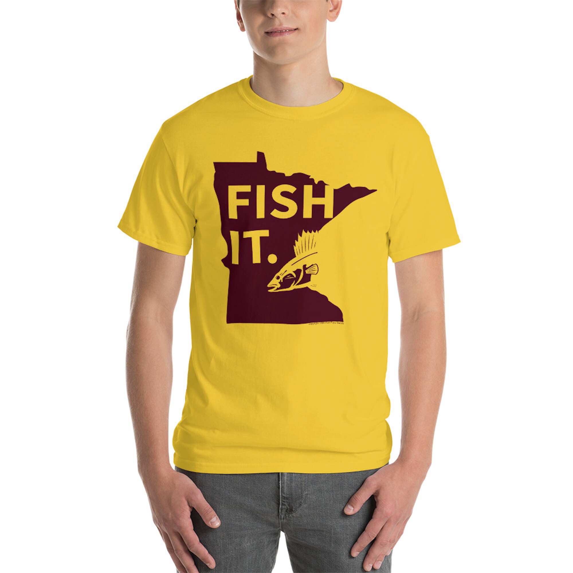 Screaming Walleye Fishing Shirt — Fish Face Goods