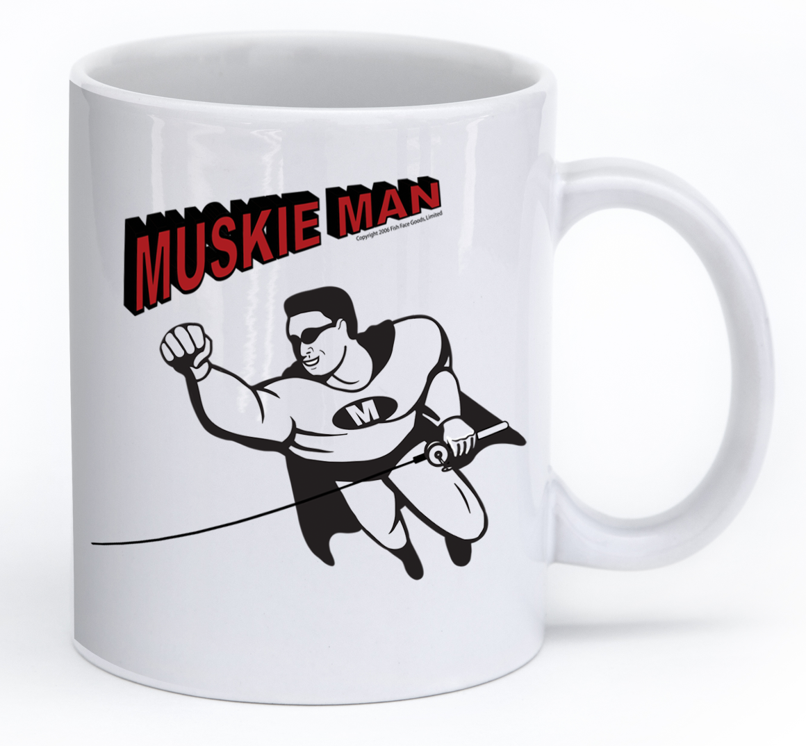 Muskie Man Ceramic Coffee Mug — Fish Face Goods