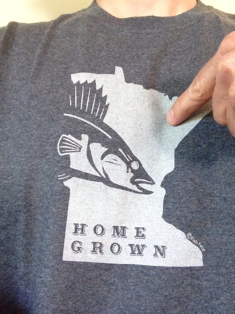Home Grown Walleye Fishing T Shirt — Fish Face Goods