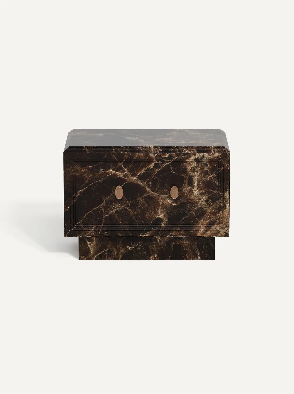Dark Emperador Bedside Table