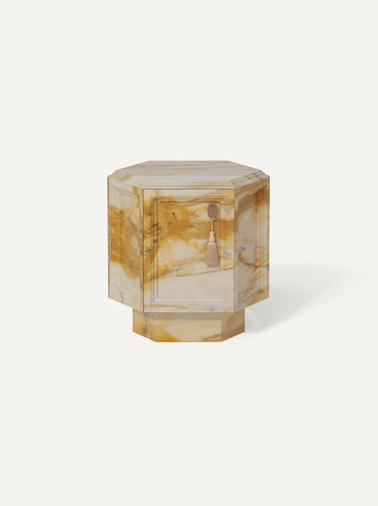 Sogno Bedside Table Left — Giallo Siena