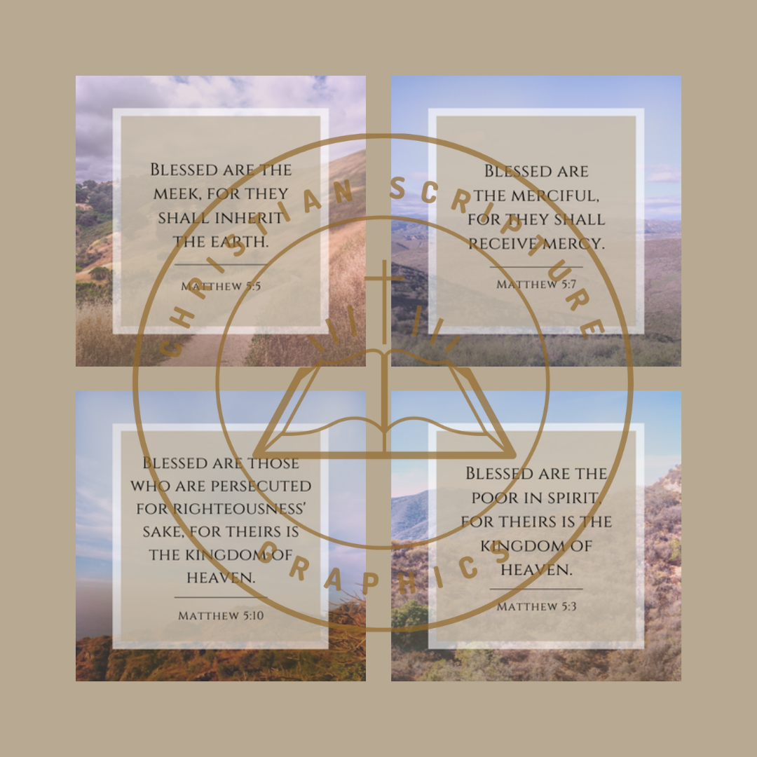 Scripture Graphics Esv The Beatitudes: Blessed of God | 9 ESV Scripture Graphics | English ...