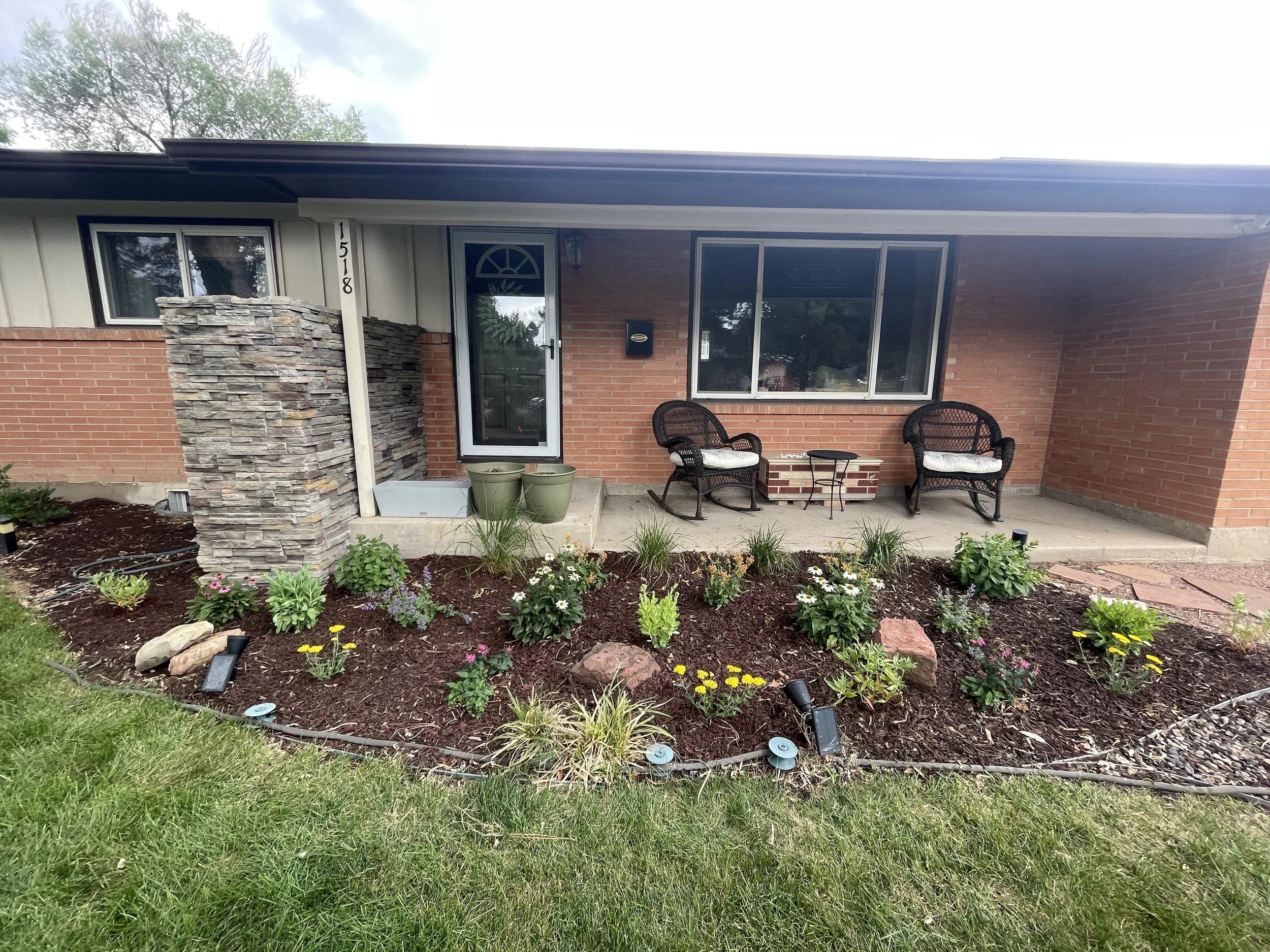 front garden bed redesign and installation