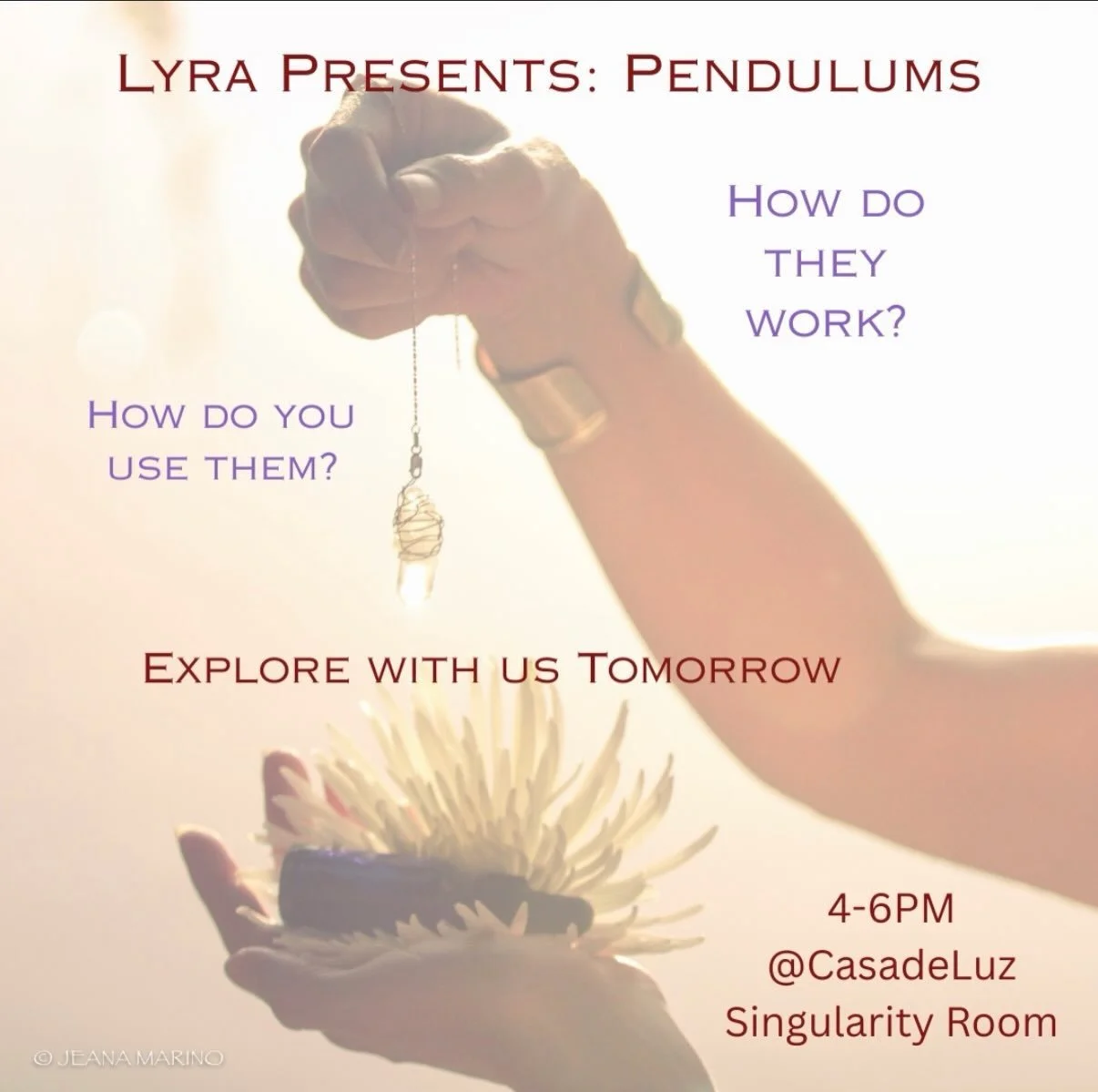 Dowsing has been used throughout the ages as a way to accurately interpret energy &amp; information.
Used appropriately, they can
&bull; Bring clarity to situations
&bull;Assist with personal choices
&bull;Help us to communicate with pets
And so much