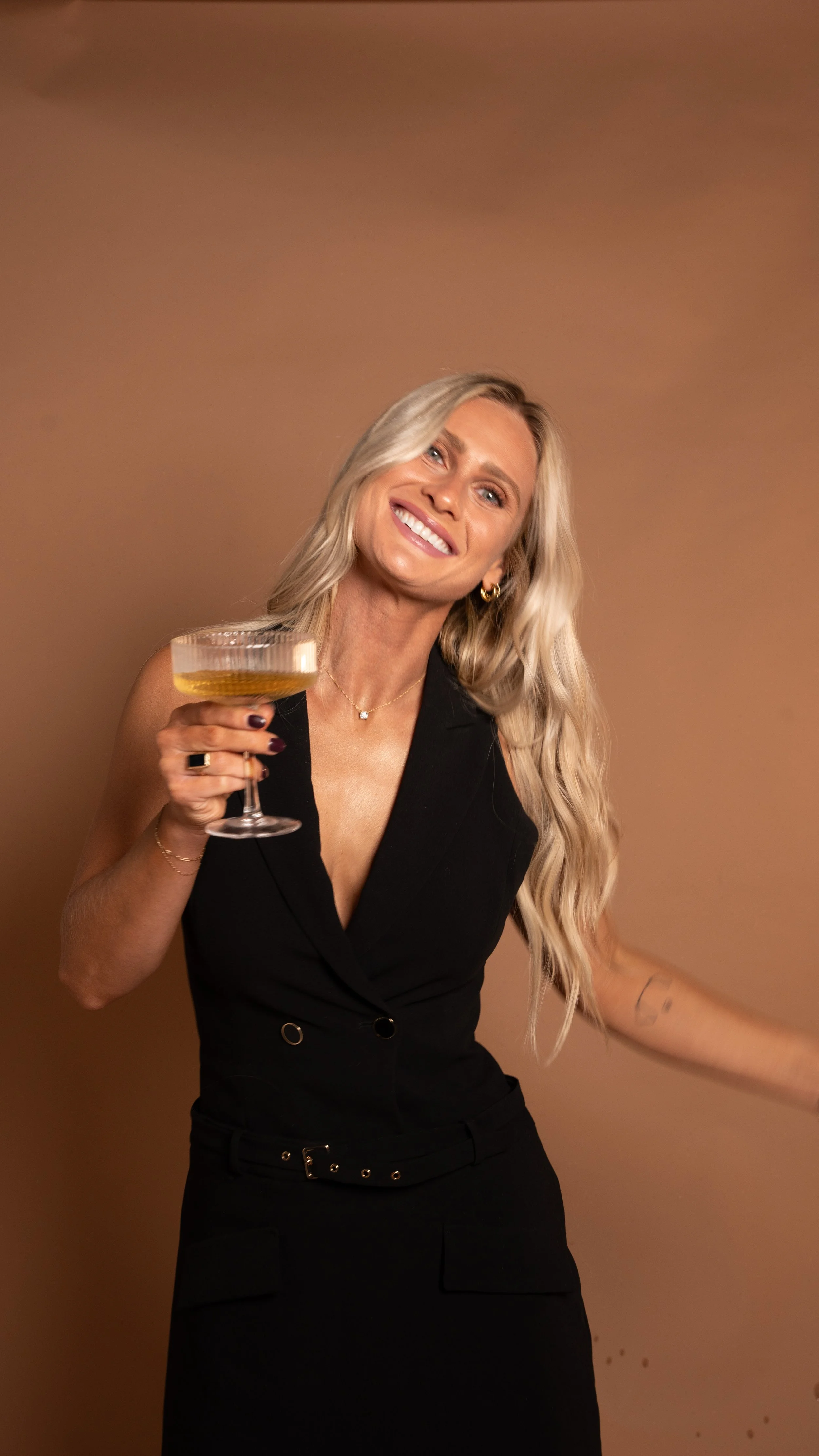 Smiling girl with big white smile from Let's Glow Nashville teeth whitening