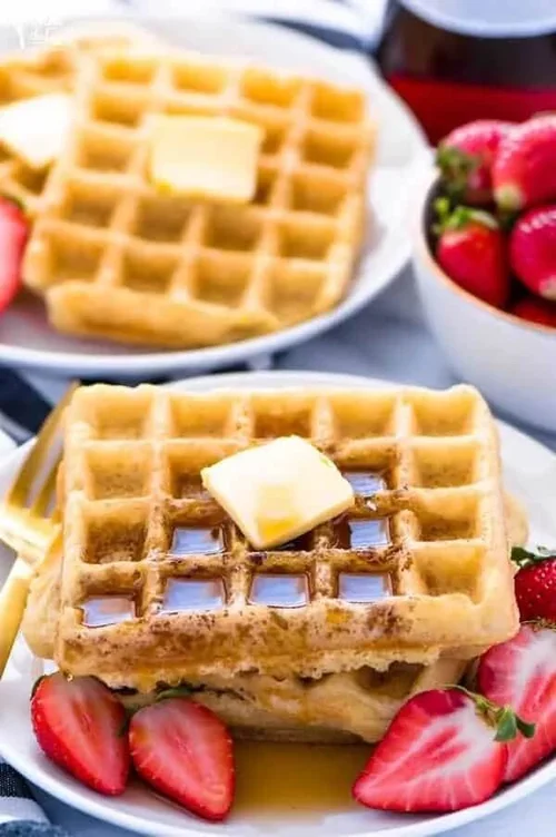 Crispy GlutenFree Waffles Recipe Wonderful Wednesday Blog Hop
