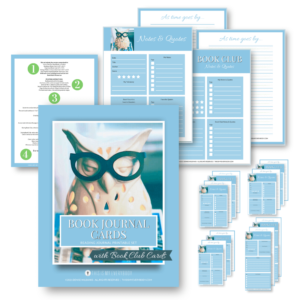 Book Club Journal for Any Fiction Text or Literature Circles Print and  Digital