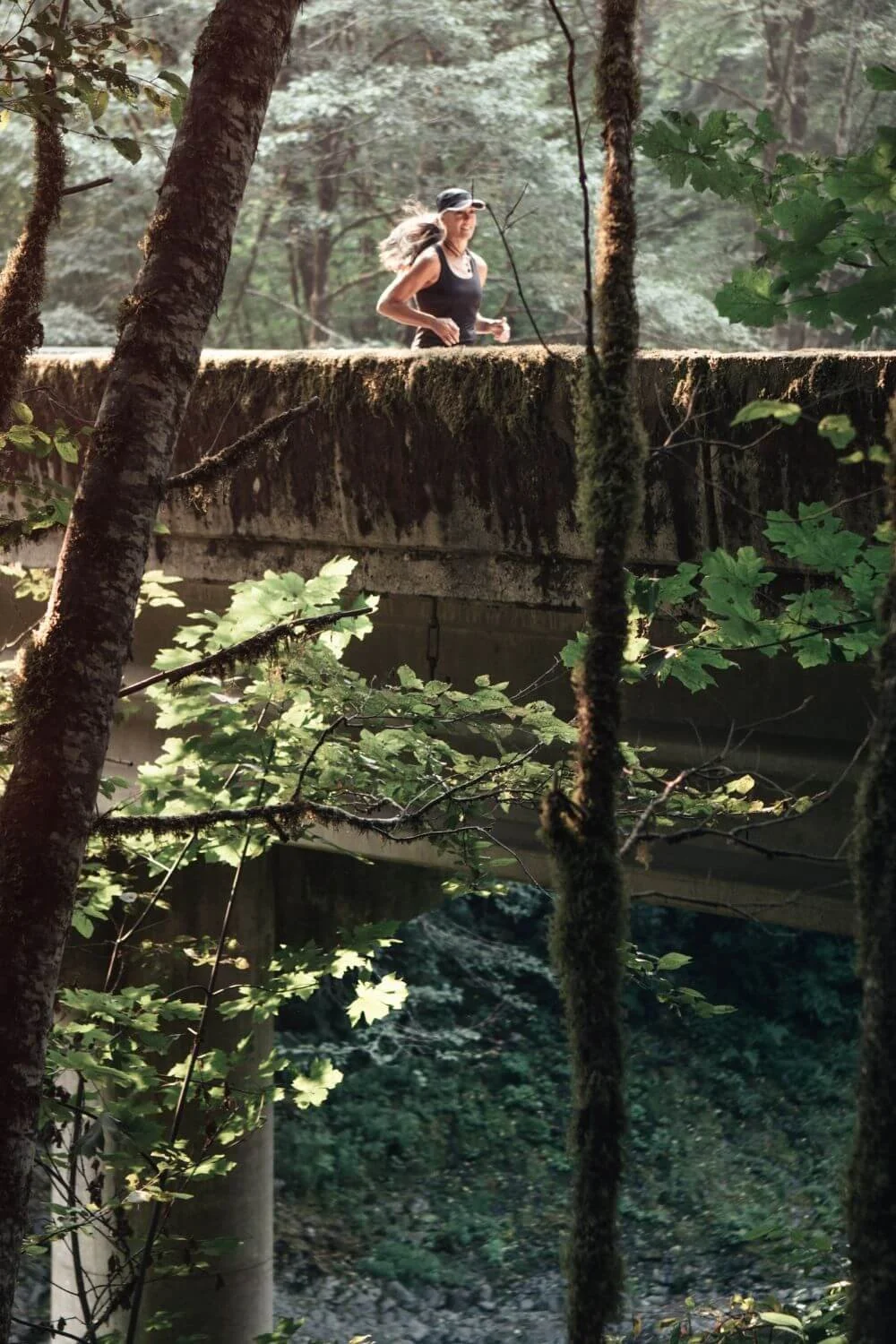Simple Life | This Is My Everybody (Woman over 60 running over bridge thru the woods)