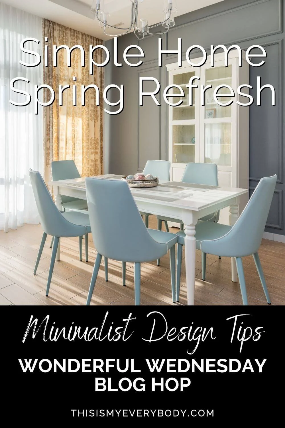 Simple Spring Home Tour Inspiration for Blue and White Home Décor