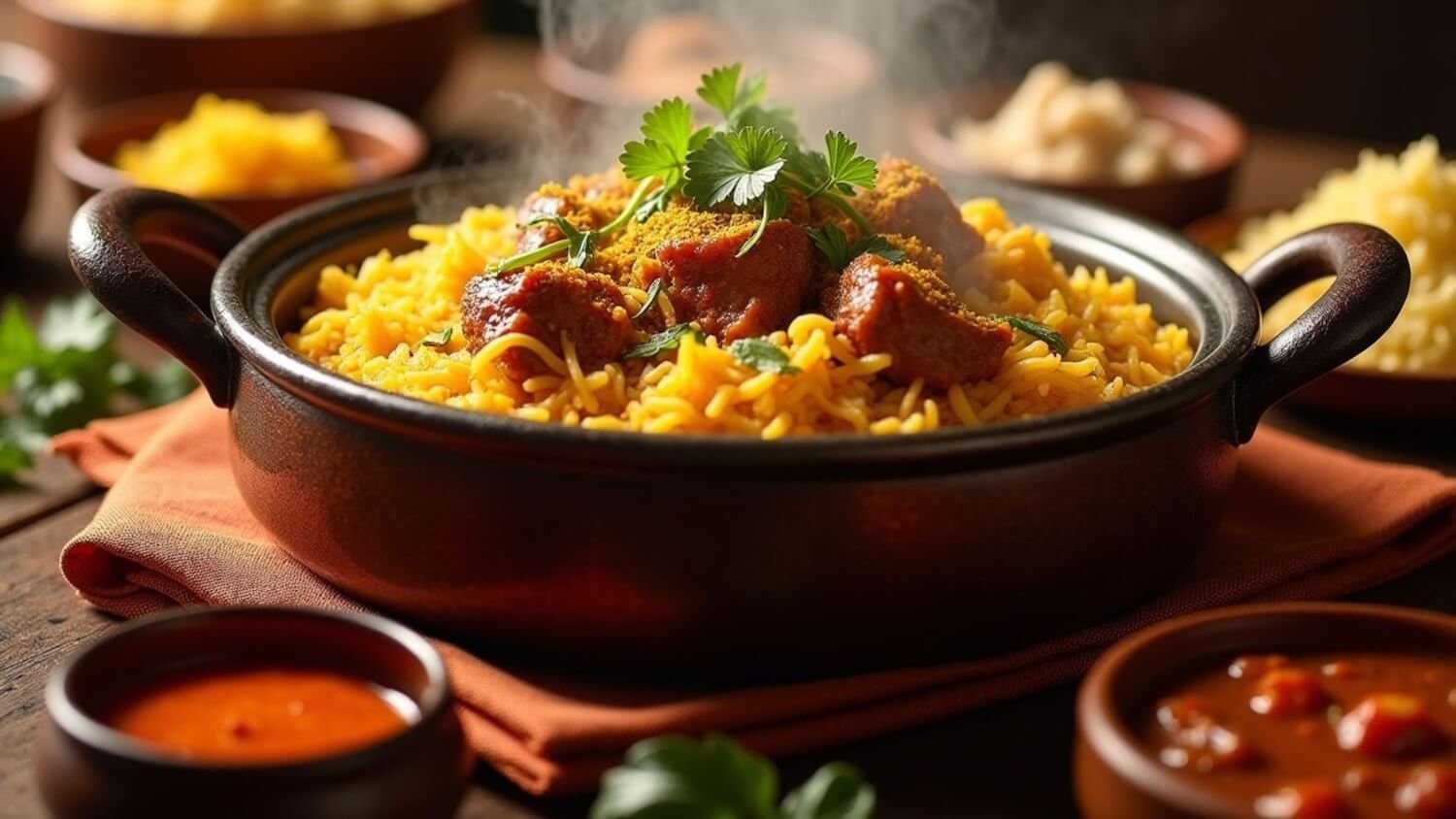 Wonderful Wednesday Blog Hop Favorites (Steaming beef & rice with parsley in brown saute bowl)