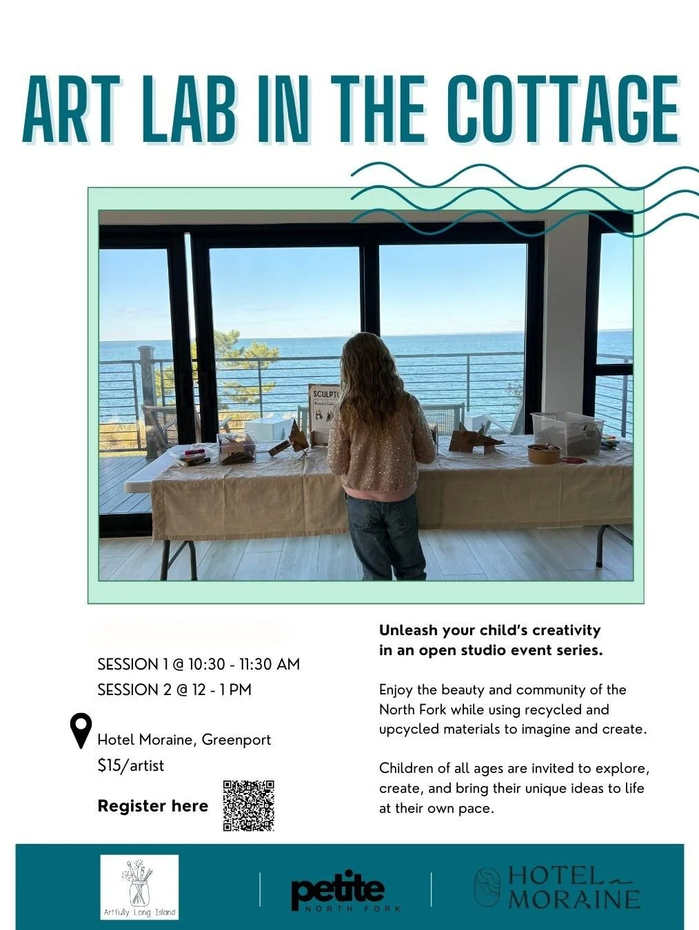 Art Lab in the Cottage with Artfully Long Island and Petit North Fork