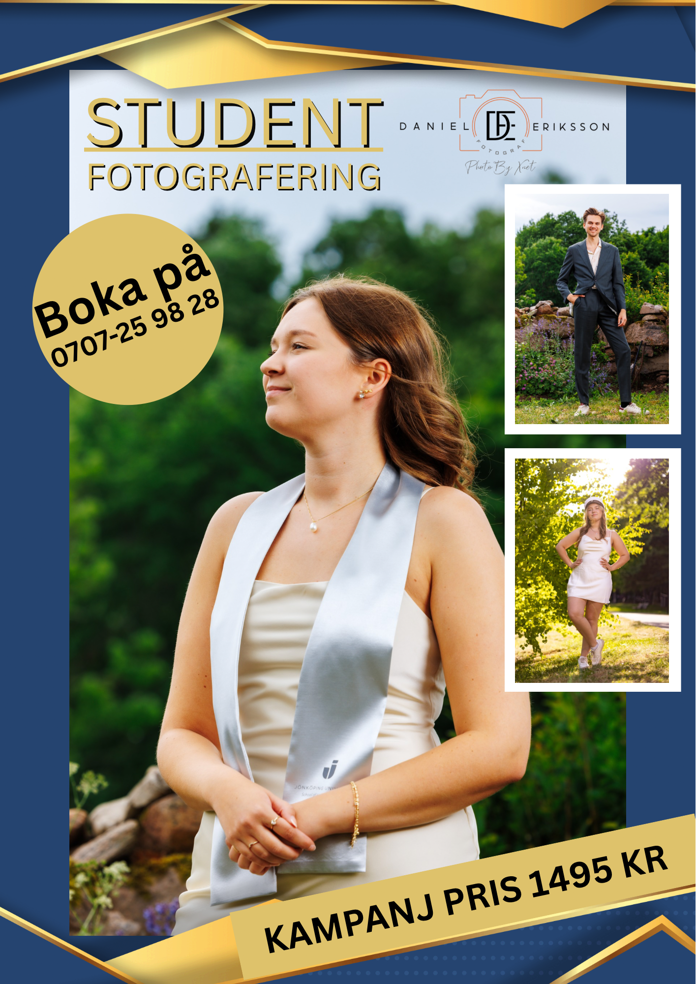 Boka din studentfotografering skövde