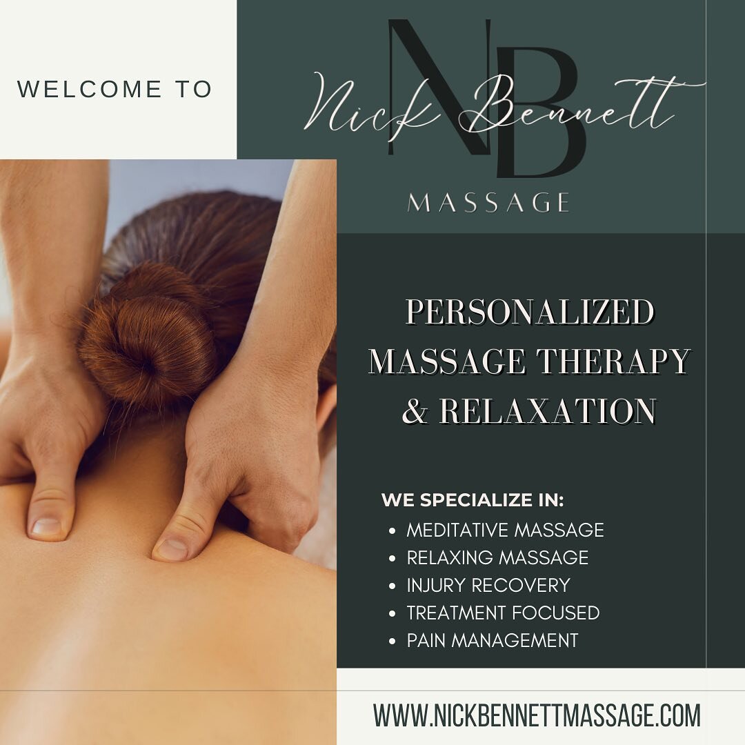 Welcome to Nick Bennett Massage! I am so excited to announce our new location in Lynnwood. We are now open for business and accepting appointments. Please check out our new website for more information and scheduling details. Link in bio. 
 

 #massa
